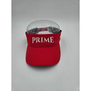 Nike Coach Prime Visor Hat Red Adjustable Dri Fit Deion Sanders Cap